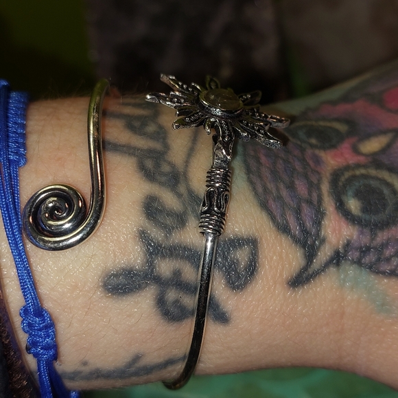 Labradorite Adjustable Bangle Bracelet - Picture 5 of 5